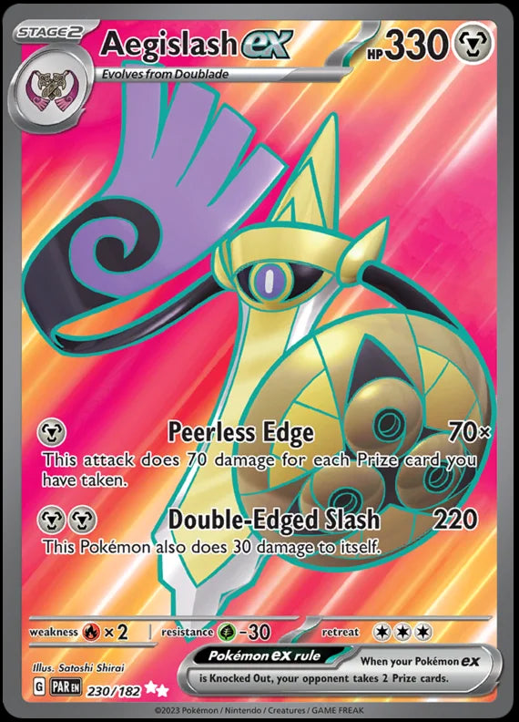 Aegislash ex Full Art Paradox Rift Single Pokemon Card 230/182