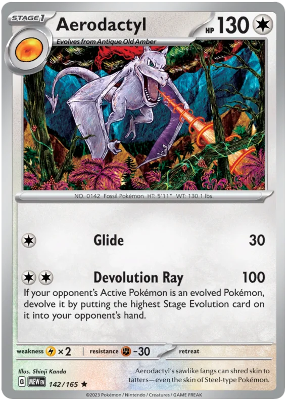 Aerodactyl 151 Single Pokemon Card