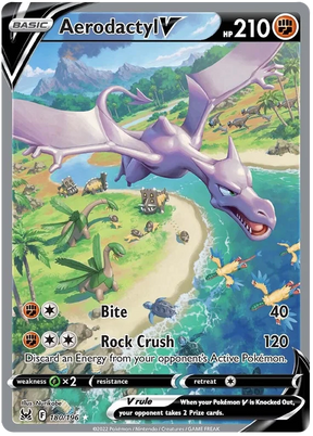 Aerodactyl V (Alt Art) Lost Origin Pokemon Single Card 180/196