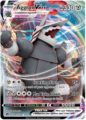 Aggron VMAX Brilliant Stars Pokemon Card Singles 097/172