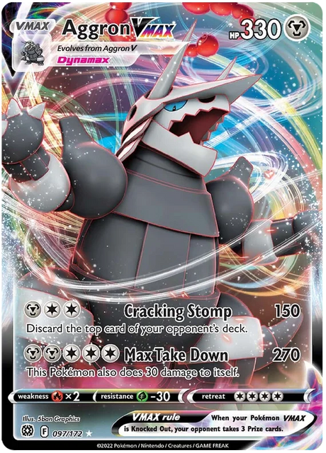Aggron VMAX Brilliant Stars Pokemon Card Singles 097/172