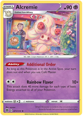 Alcremie Brilliant Stars Pokemon Card Singles 071/172