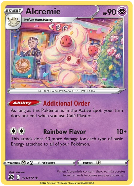 Alcremie Brilliant Stars Pokemon Card Singles 071/172