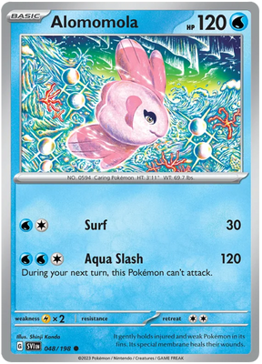 Alomomola Scarlet & Violet Base Set Pokemon Card Single