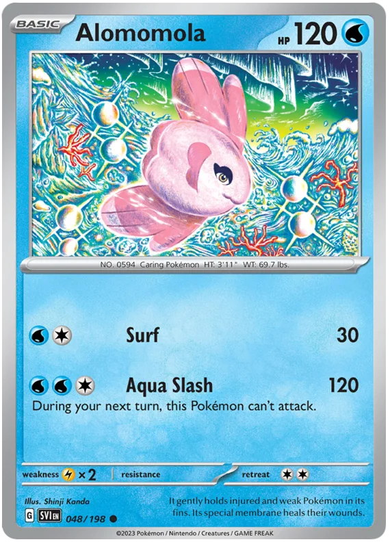 Alomomola Scarlet & Violet Base Set Pokemon Card Single