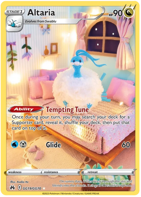 Altaria Crown Zenith Galarian Gallery Pokemon Card Single