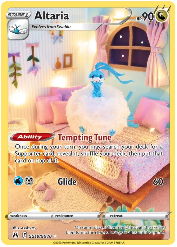 Altaria Crown Zenith Galarian Gallery Pokemon Card Single