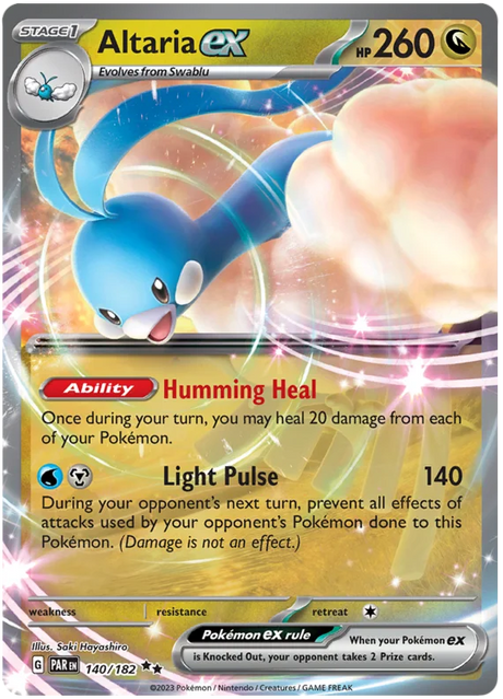 Altaria ex Paradox Rift Single Pokemon Card 140/182