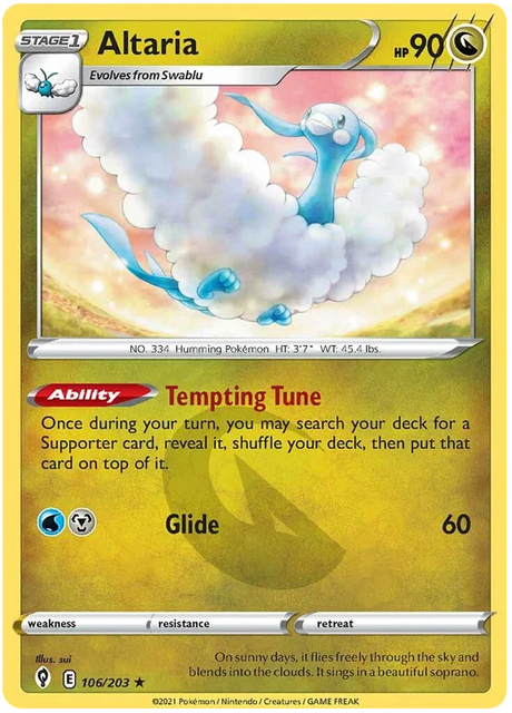 Altaria 106/203 - Pokemon TCG Evolving Skies card