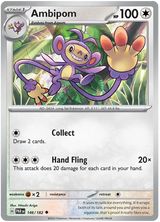 Ambipom Paradox Rift Single Pokemon Card 146/182