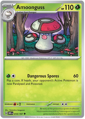 Amoonguss Obsidian Flames Single Pokemon Card