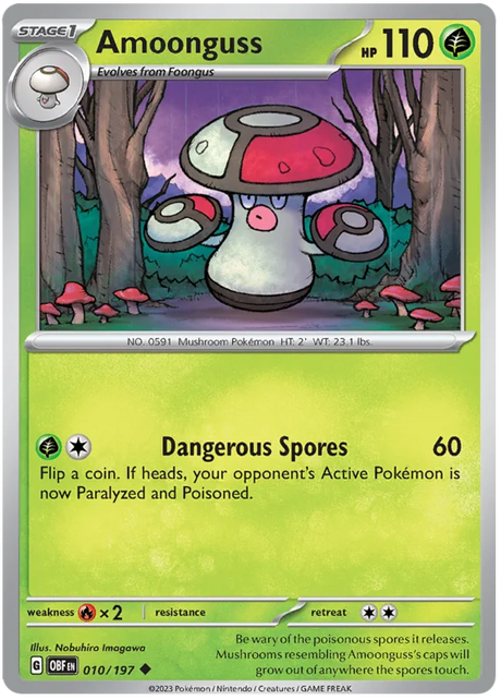 Amoonguss Obsidian Flames Single Pokemon Card