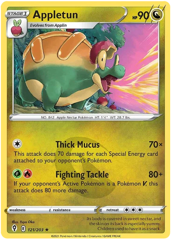 Appletun 121/203 - Pokemon TCG Evolving Skies card
