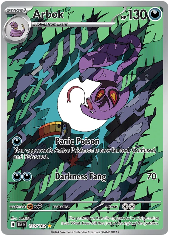 Arbok Temporal Forces Pokemon Single 176/162