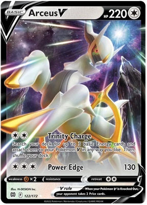 Arceus V Brilliant Stars Pokemon Card Singles 122/172