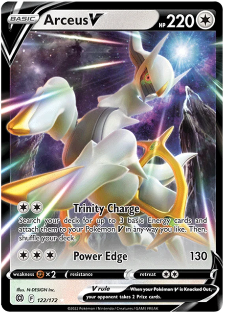 Arceus V Brilliant Stars Pokemon Card Singles 122/172
