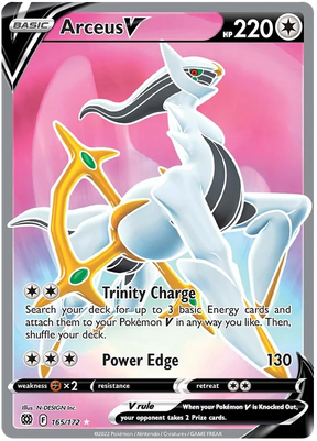 Arceus V Brilliant Stars Pokemon Card Singles 165/172