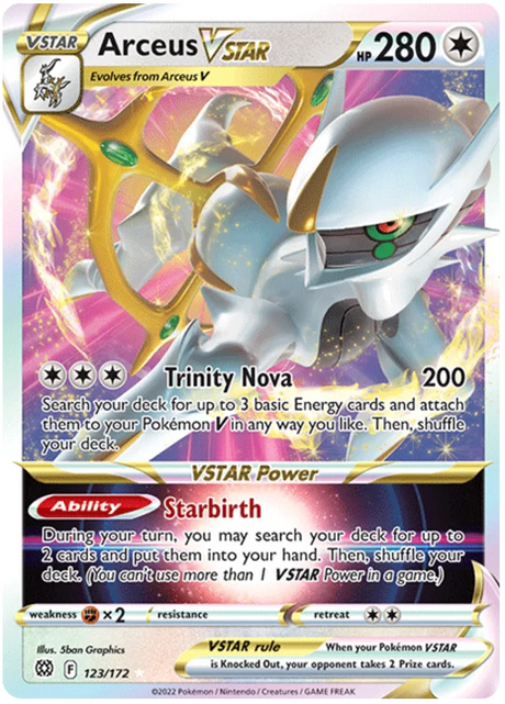 Arceus VSTAR Brilliant Stars Pokemon Card Singles 123/172