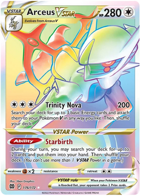 Arceus VSTAR Brilliant Stars Pokemon Card Singles 176/172