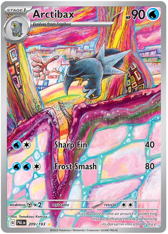 Arctibax Illustration Rare Paldea Evolved Single Pokemon Card