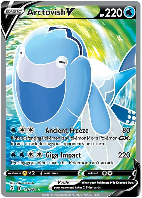 Arctovish V (Full Art) 176/203 - Pokemon TCG Evolving Skies card