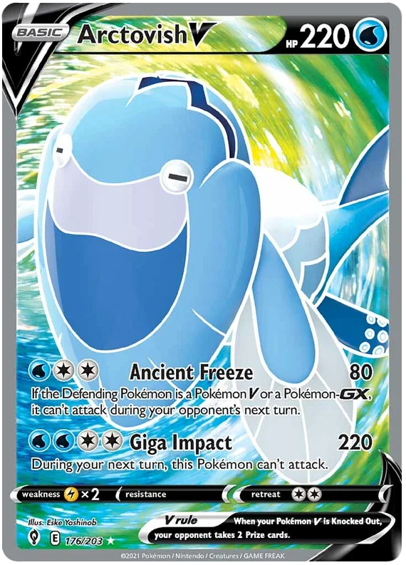 Arctovish V (Full Art) 176/203 - Pokemon TCG Evolving Skies card