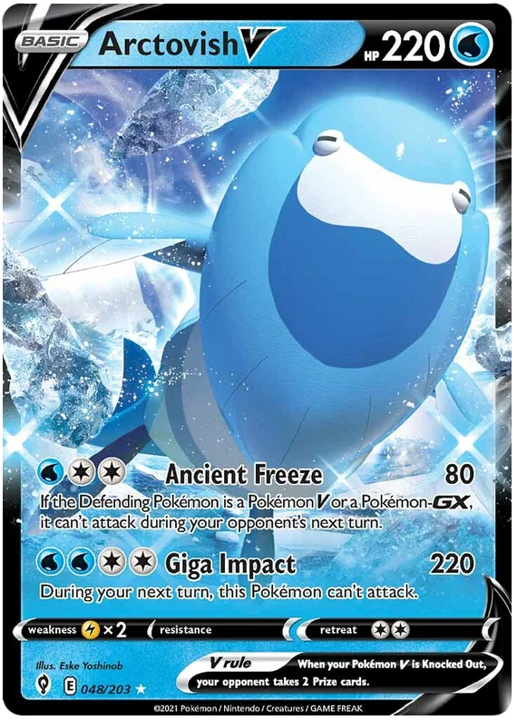 Arctovish V 048/203 - Pokemon TCG Evolving Skies card