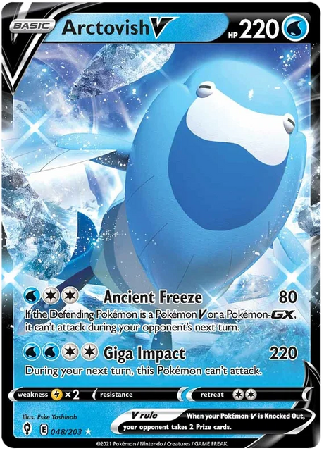 Arctovish V 048/203 - Pokemon TCG Evolving Skies card