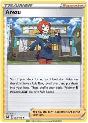 Arezu Lost Origin Pokemon Single Card 153/196