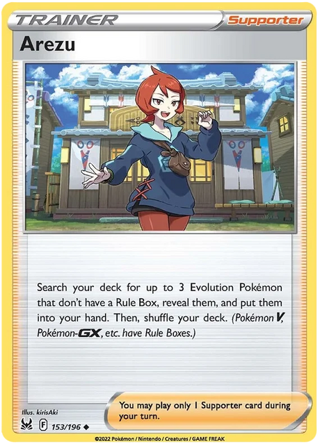 Arezu Lost Origin Pokemon Single Card 153/196
