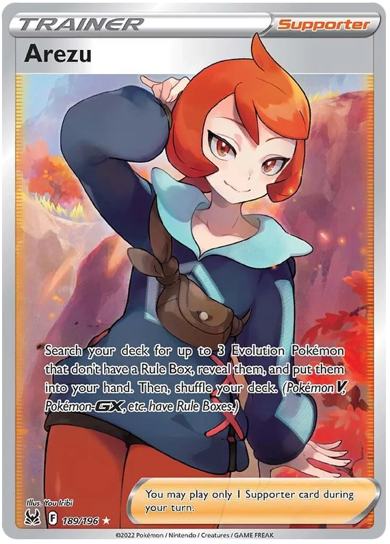 Arezu (Full Art) Lost Origin Pokemon Single Card 189/196