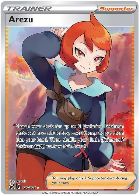 Arezu (Full Art) Lost Origin Pokemon Single Card 189/196