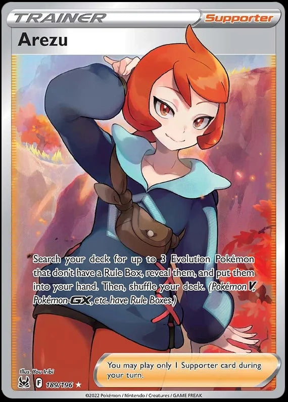Arezu (Full Art) Lost Origin Pokemon Single Card 189/196