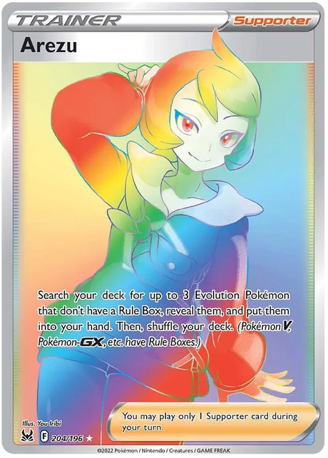 Arezu (Secret) Lost Origin Pokemon Single Card 204/196