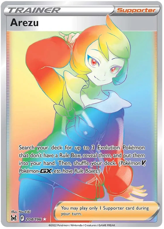 Arezu (Secret) Lost Origin Pokemon Single Card 204/196