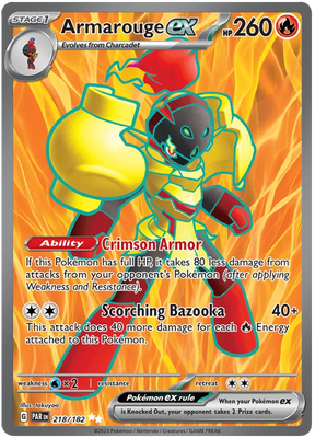 Armarouge ex Full Art Paradox Rift Single Pokemon Card 218/182