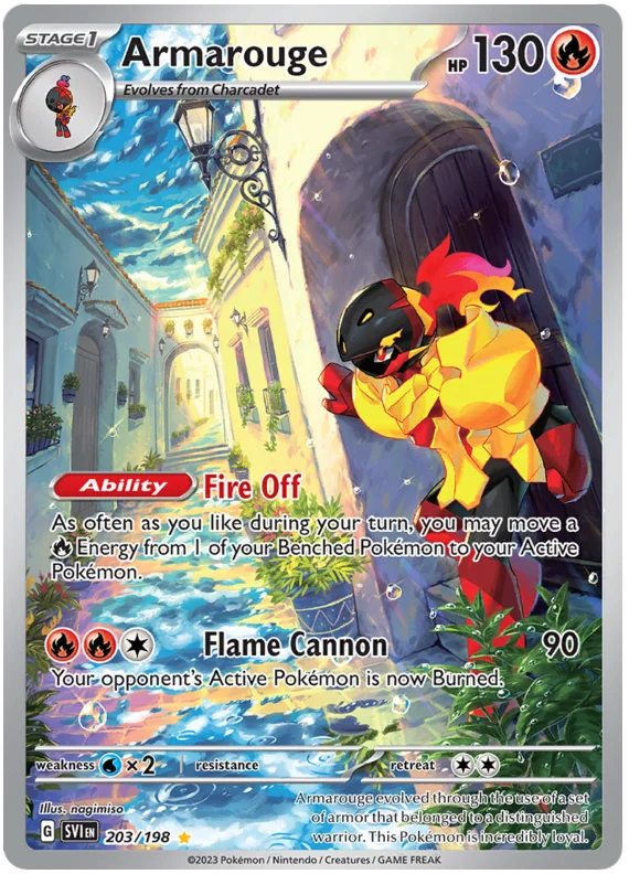 Armarouge Illustration Rare Scarlet & Violet Base Set Pokemon Card Single