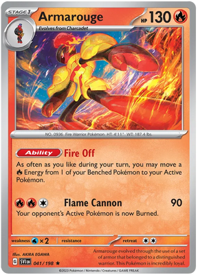 Armarouge Scarlet & Violet Base Set Pokemon Card Single