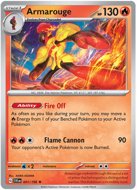 Armarouge Scarlet & Violet Base Set Pokemon Card Single