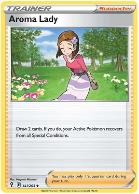 Aroma Lady 141/203 - Pokemon TCG Evolving Skies card