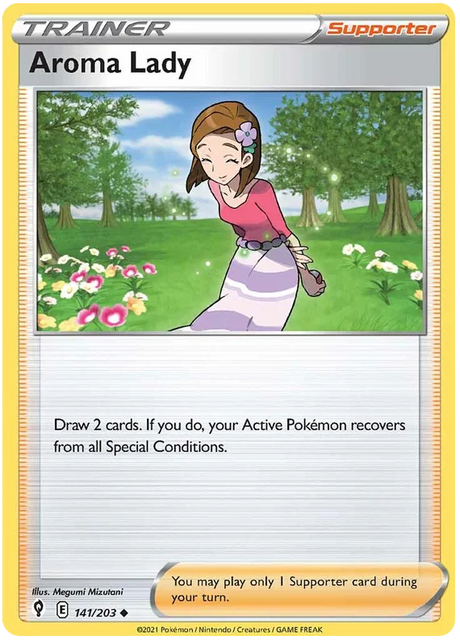 Aroma Lady 141/203 - Pokemon TCG Evolving Skies card