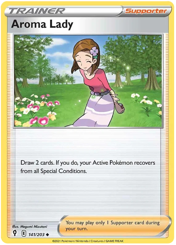 Aroma Lady 141/203 - Pokemon TCG Evolving Skies card