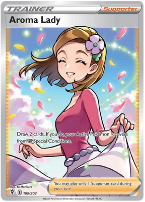 Aroma Lady (Full Art) 199/203 - Pokemon TCG Evolving Skies card