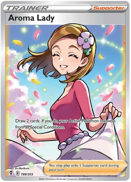 Aroma Lady (Full Art) 199/203 - Pokemon TCG Evolving Skies card