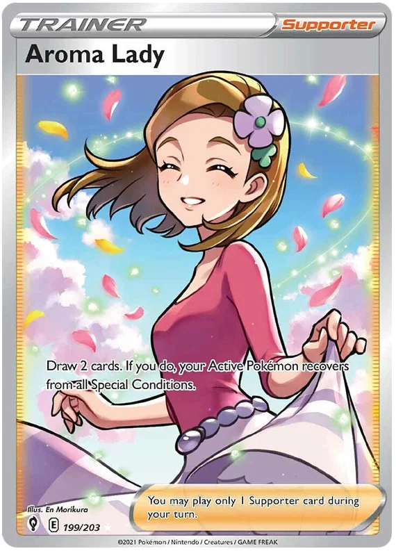 Aroma Lady (Full Art) 199/203 - Pokemon TCG Evolving Skies card