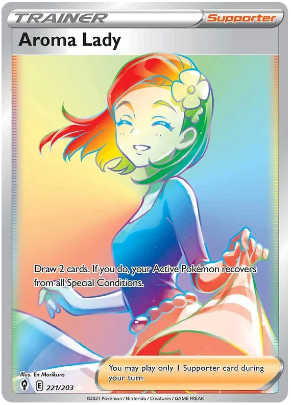 Aroma Lady (Secret) 221/203 - Pokemon TCG Evolving Skies card