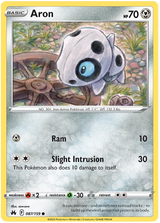 Aron Crown Zenith Pokemon Card Single