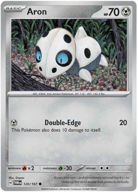 Aron Twilight Masquerade Pokemon Single 120/167