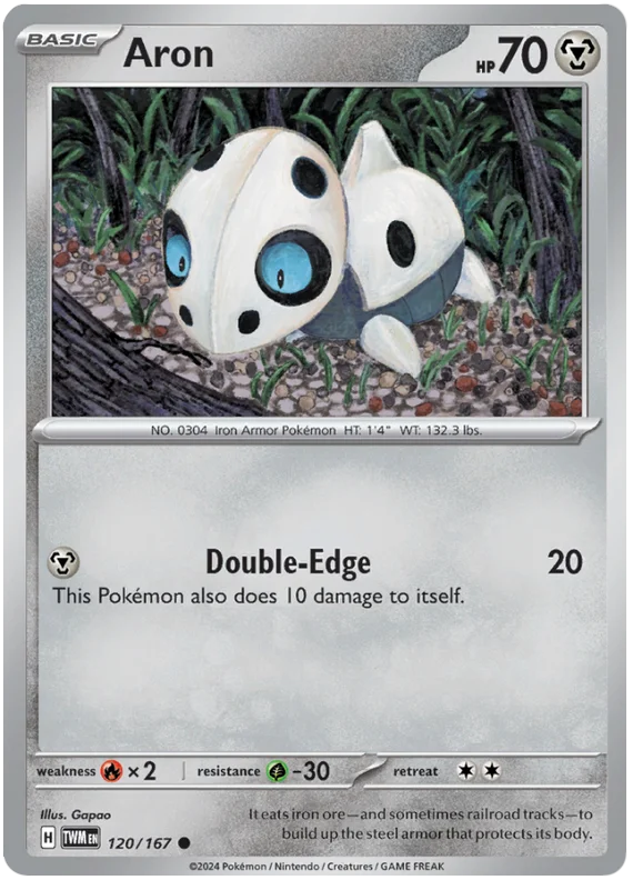 Aron Twilight Masquerade Pokemon Single 120/167