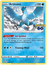 Articuno Pokemon GO Card Singles 024/078